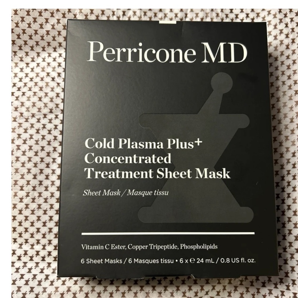 Perricone MD pack of 6 face masks + FREE Perricone makeup bag!
